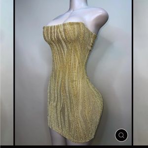 Gold Evora dress only worn once!!